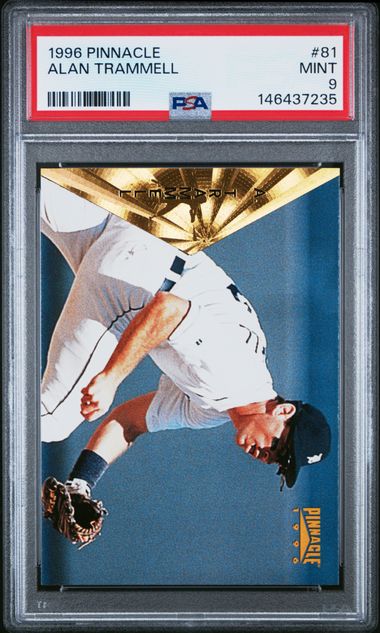 1996 Pinnacle #81 Alan Trammell front