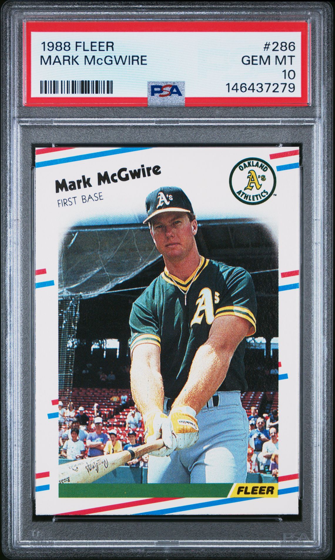 1988 Fleer FLEER #286 Mark Mcgwire front