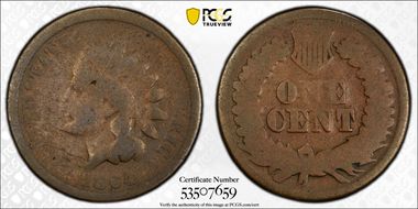 1864 1C Bronze FR2BN