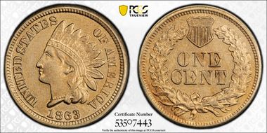 1863 1C AU55