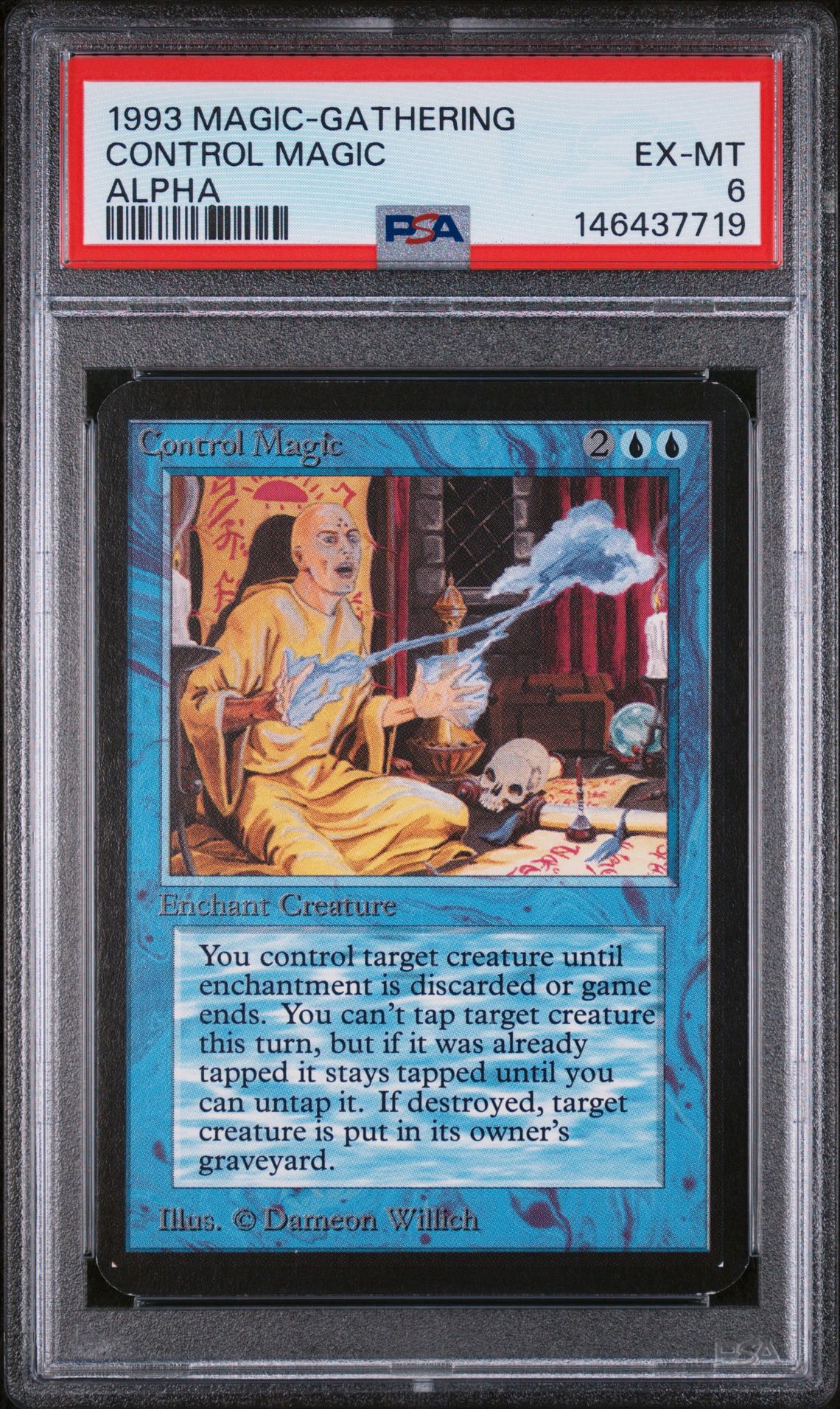 1993 MTG MAGIC THE GATHERING LIMITED EDITION ALPHA Control Magic front