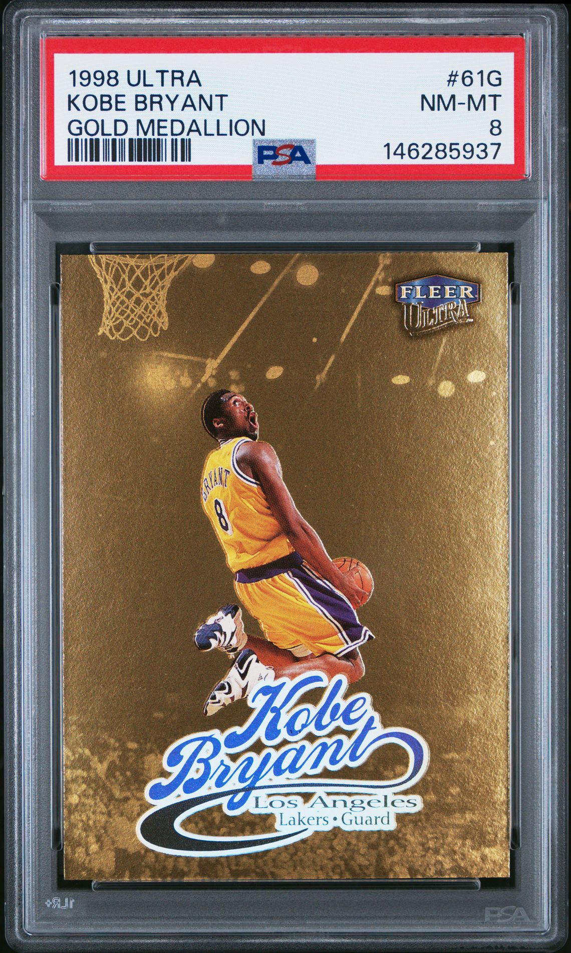 1998 ULTRA GOLD MEDALLION #61G Kobe Bryant front