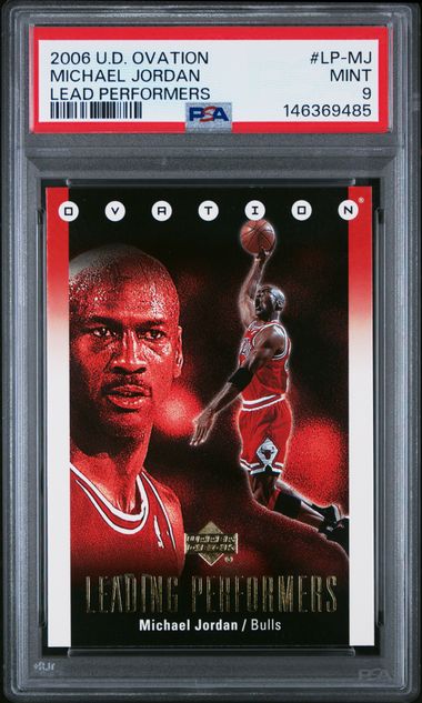 2006 Upper Upper Deck Ovation Lead Performers LEAD PERFORMERS #LP-MJ Michael Jordan front