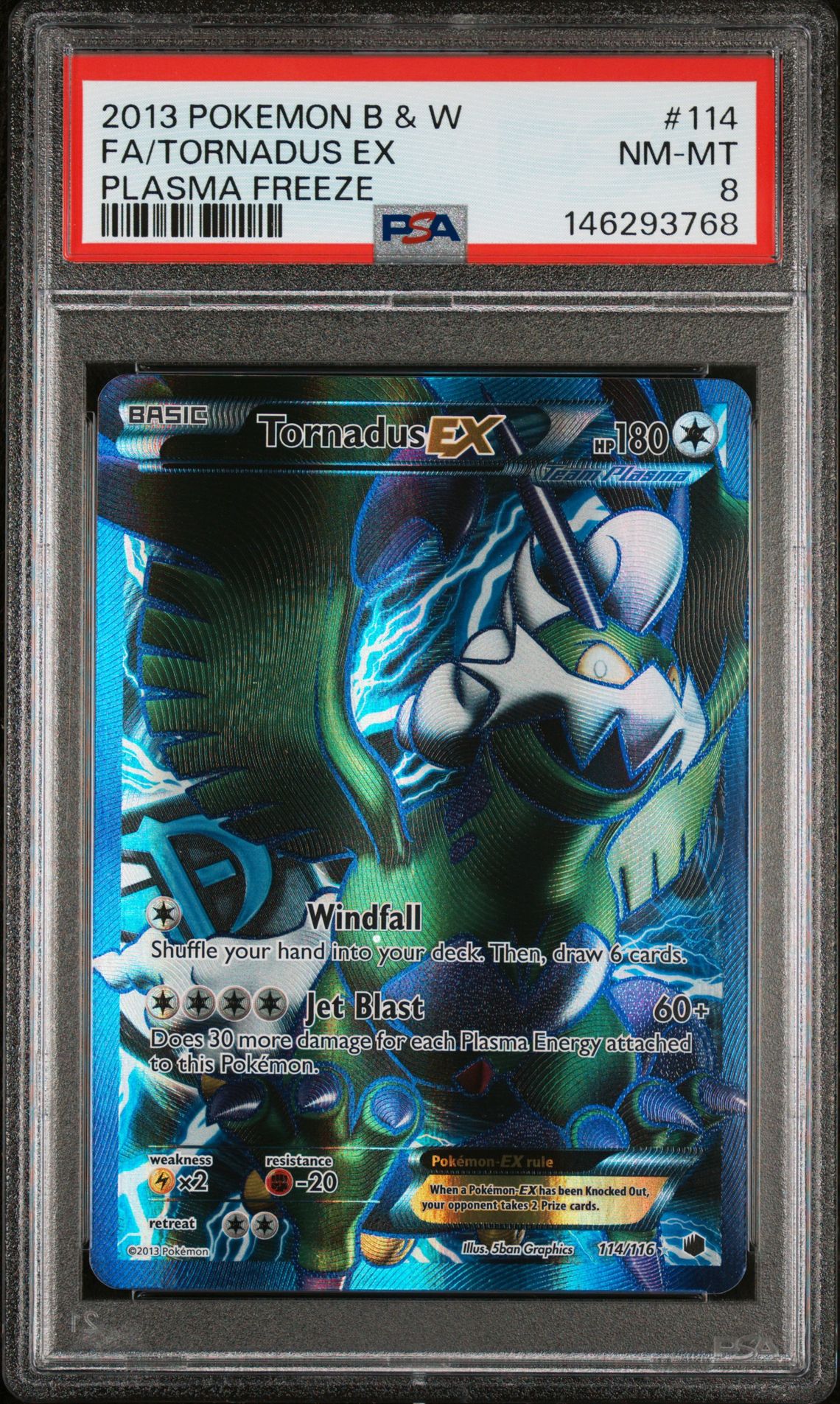 2013 Pokemon POKEMON BLACK & WHITE PLASMA FREEZE #114 Fa/Tornadus Ex front