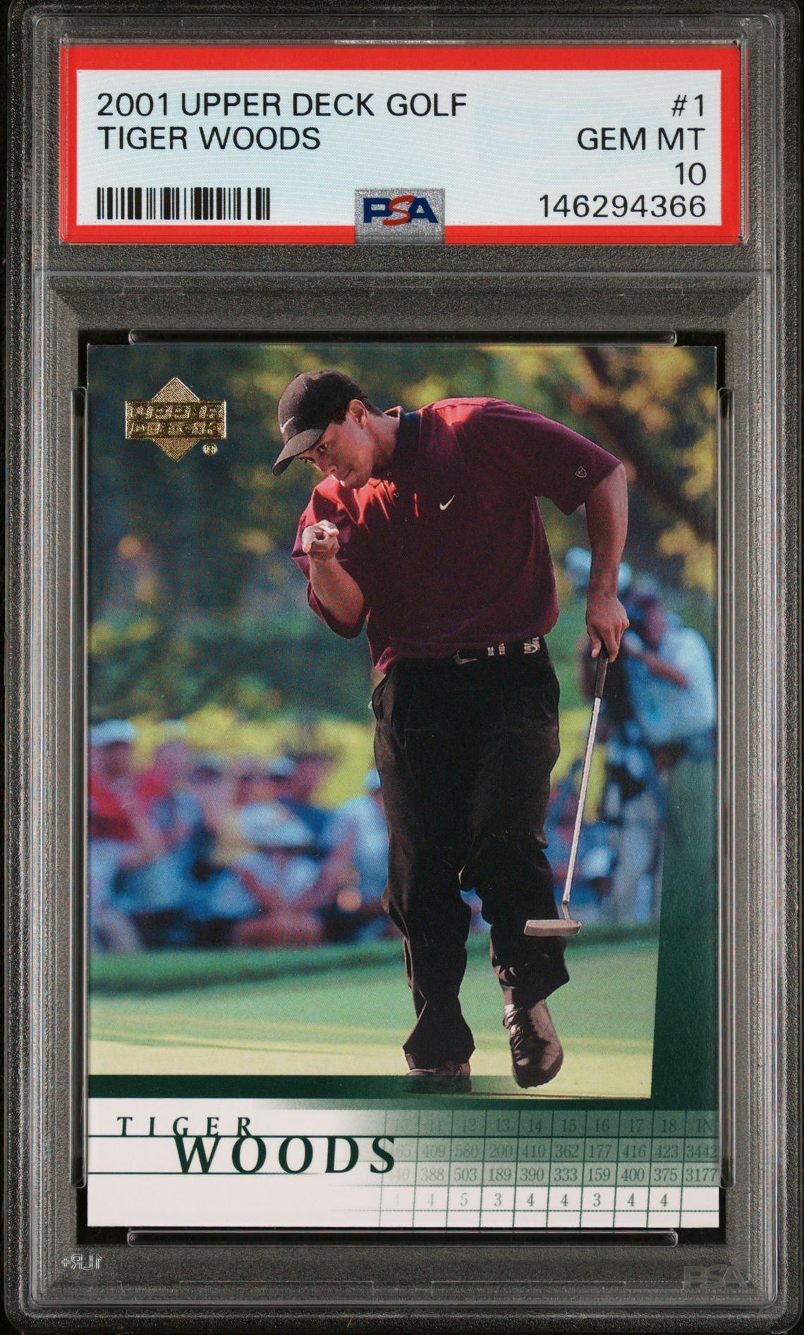 2001 Upper Deck UPPER DECK GOLF #1 Tiger Woods front