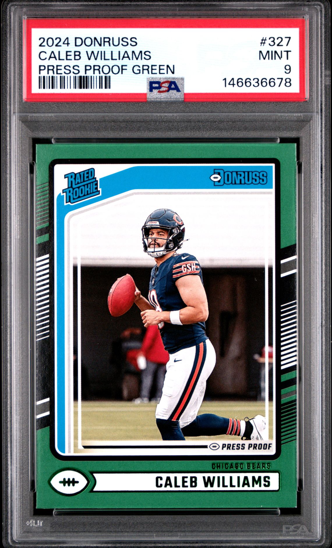 2024 Panini PANINI DONRUSS OPTIC PREVIEW-FOOTBALL EMOJI #327 Caleb Williams front