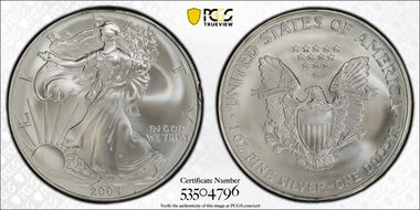 2004 $1 Silver Eagle MS69