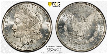 1881-S $1 MS62