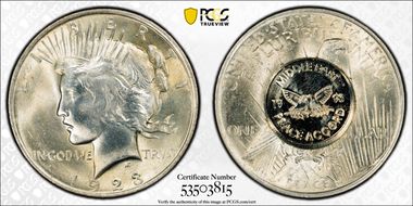 1993 Medal Middle East Peace Accord MS64