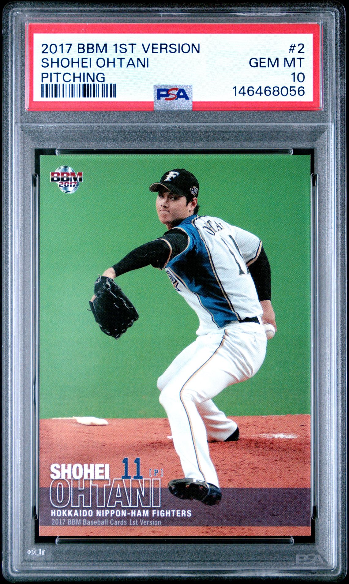 2017 BBM BBM 1ST VERSION PITCHING #2 Shohei Ohtani front