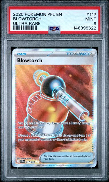 2025 Pokemon ULTRA RARE #117 Blowtorch front
