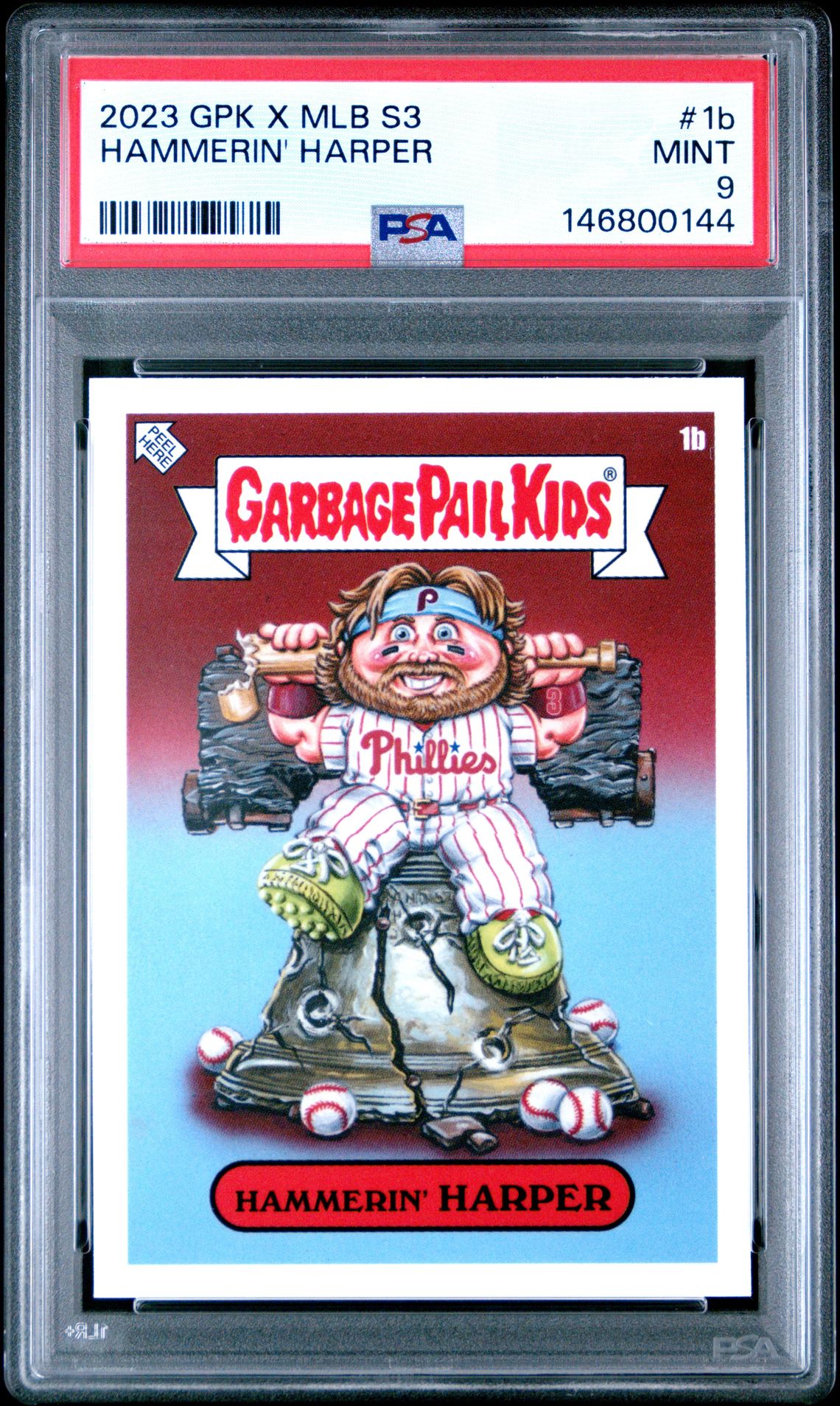 2023 Topps TOPPS GARBAGE PAIL KIDS X MLB SERIES 3 #1B Hammerin' Harper front