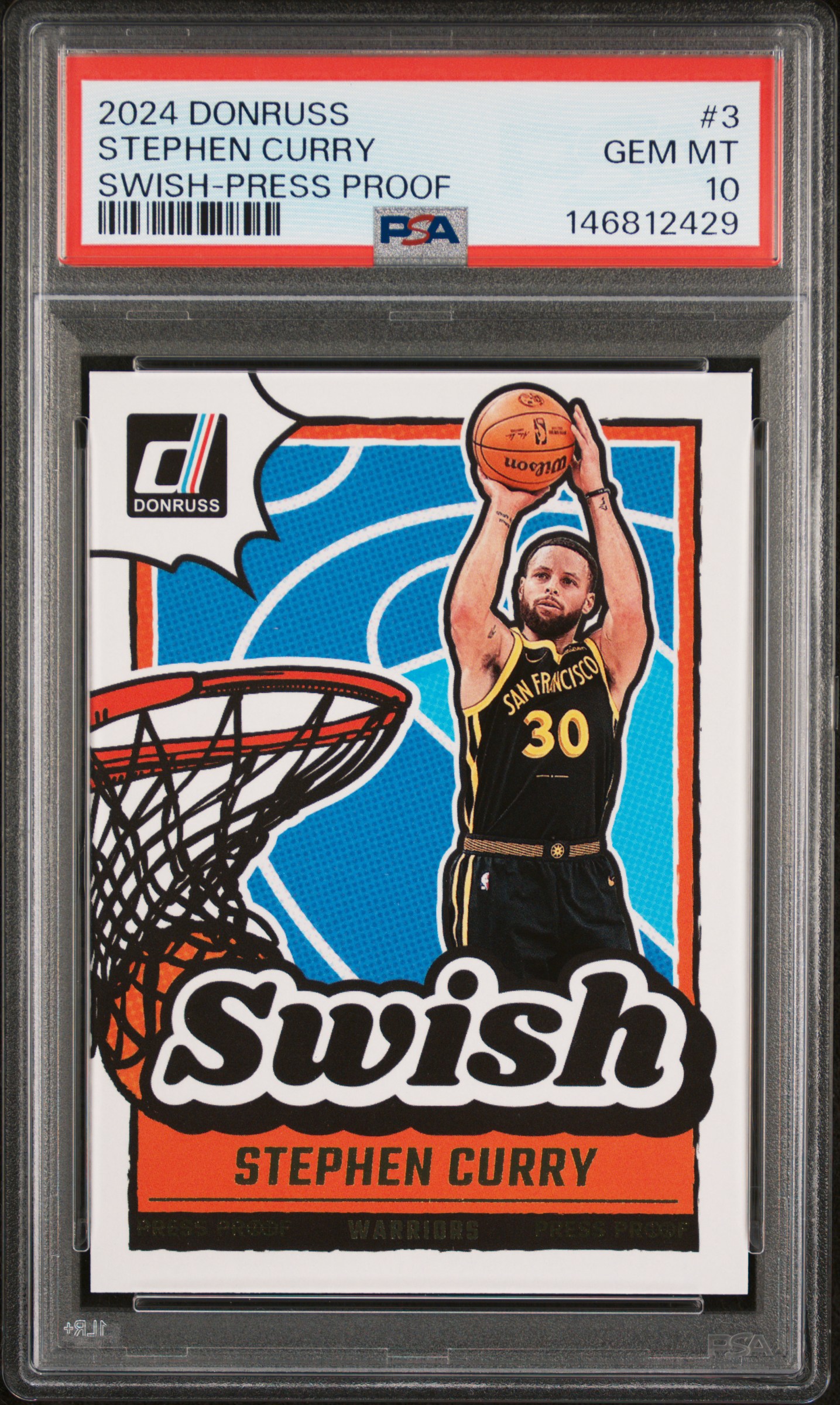2024 #3 Stephen Curry PSA 10 Panini Donruss Swish
