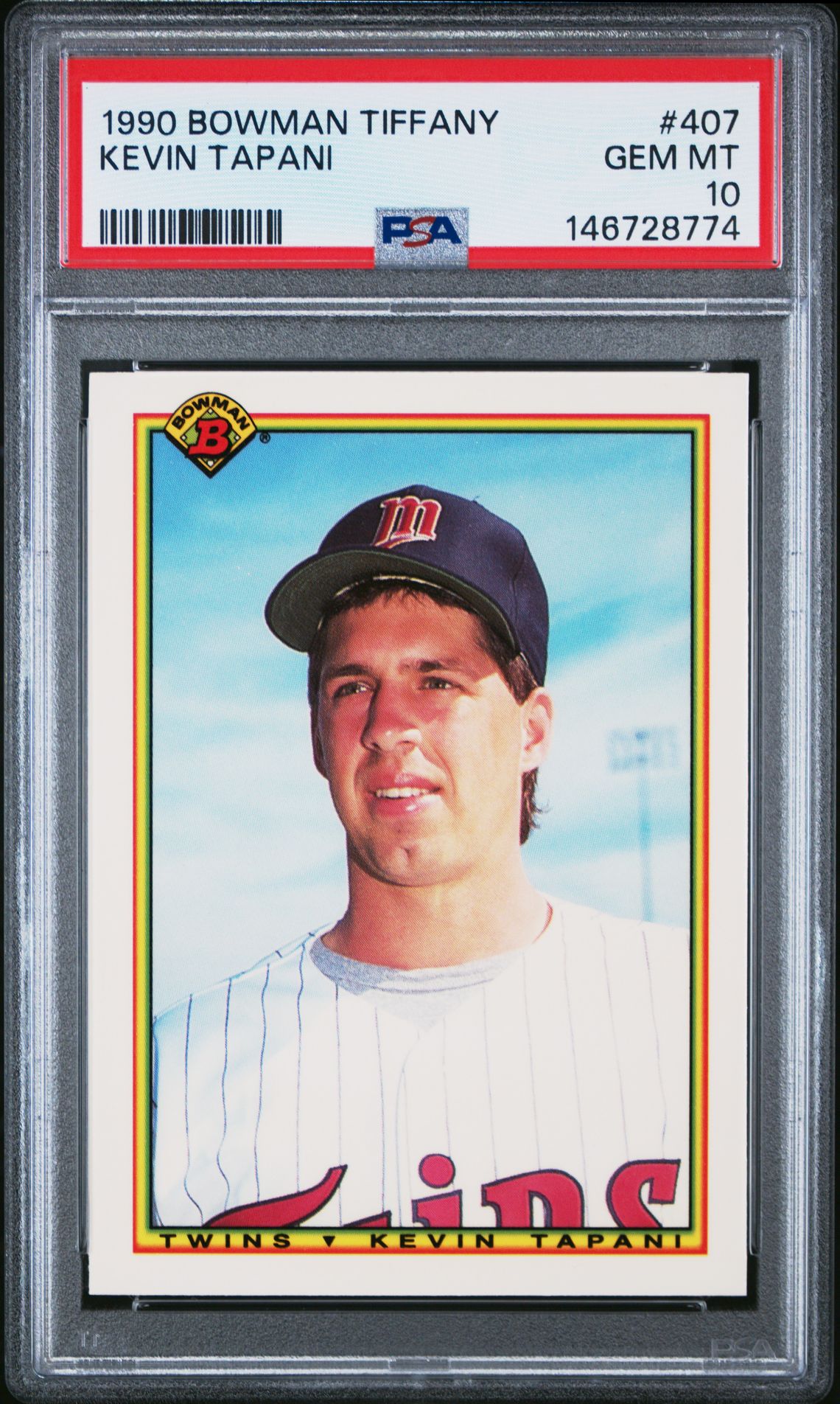 1990 Bowman BOWMAN TIFFANY #407 Kevin Tapani front