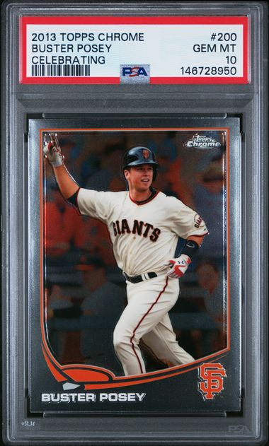 2013 Topps Topps Chrome Celebrating #200 Buster Posey front