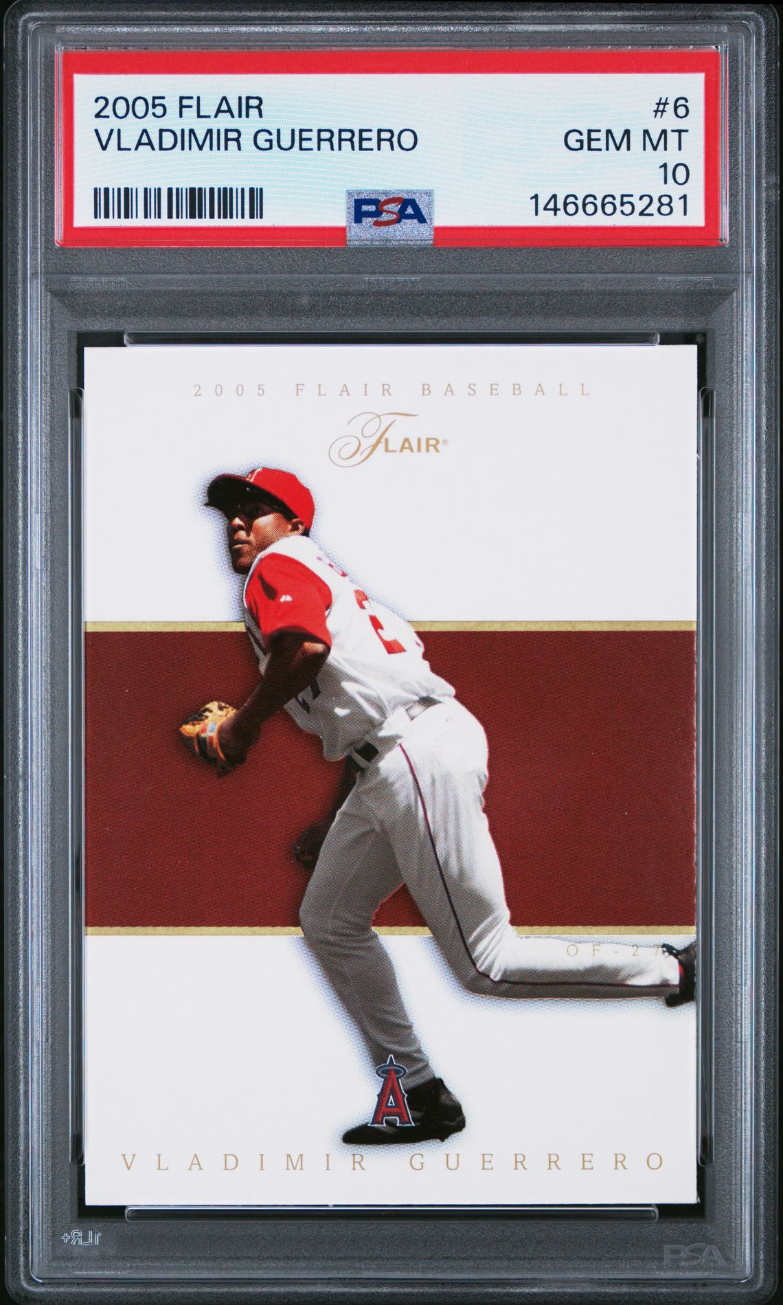 2005 FLAIR #6 Vladimir Guerrero front