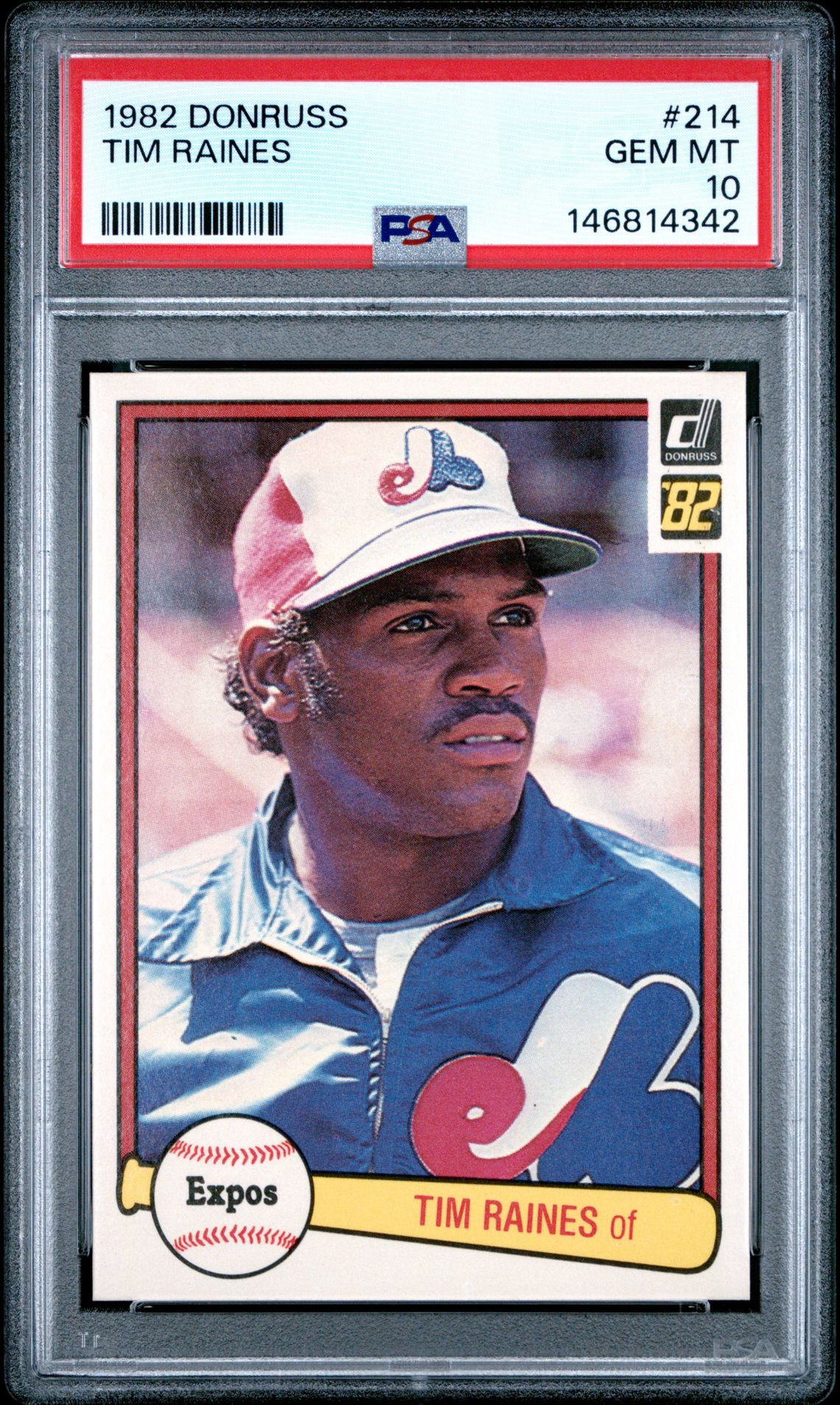 1982 Donruss DONRUSS #214 Tim Raines front
