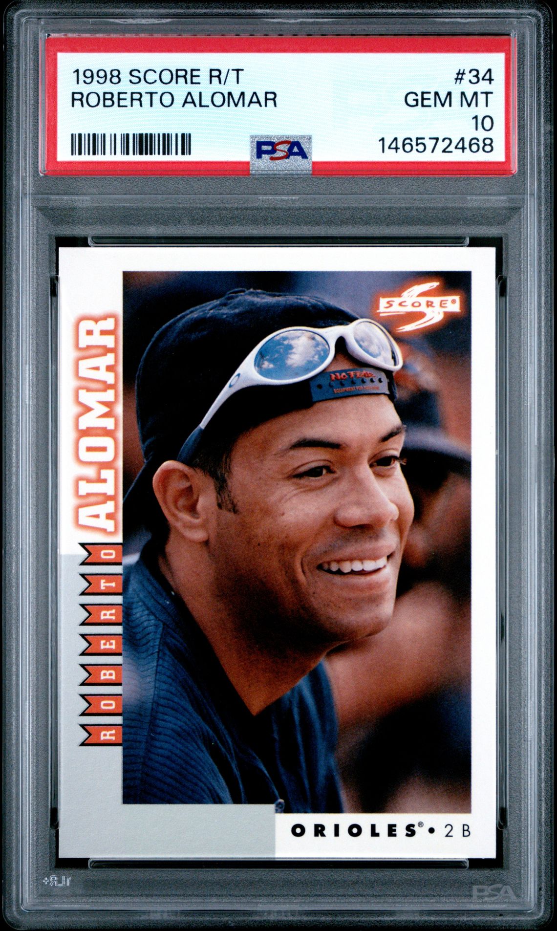 1998 Score SCORE ROOKIE TRADED #34 Roberto Alomar front