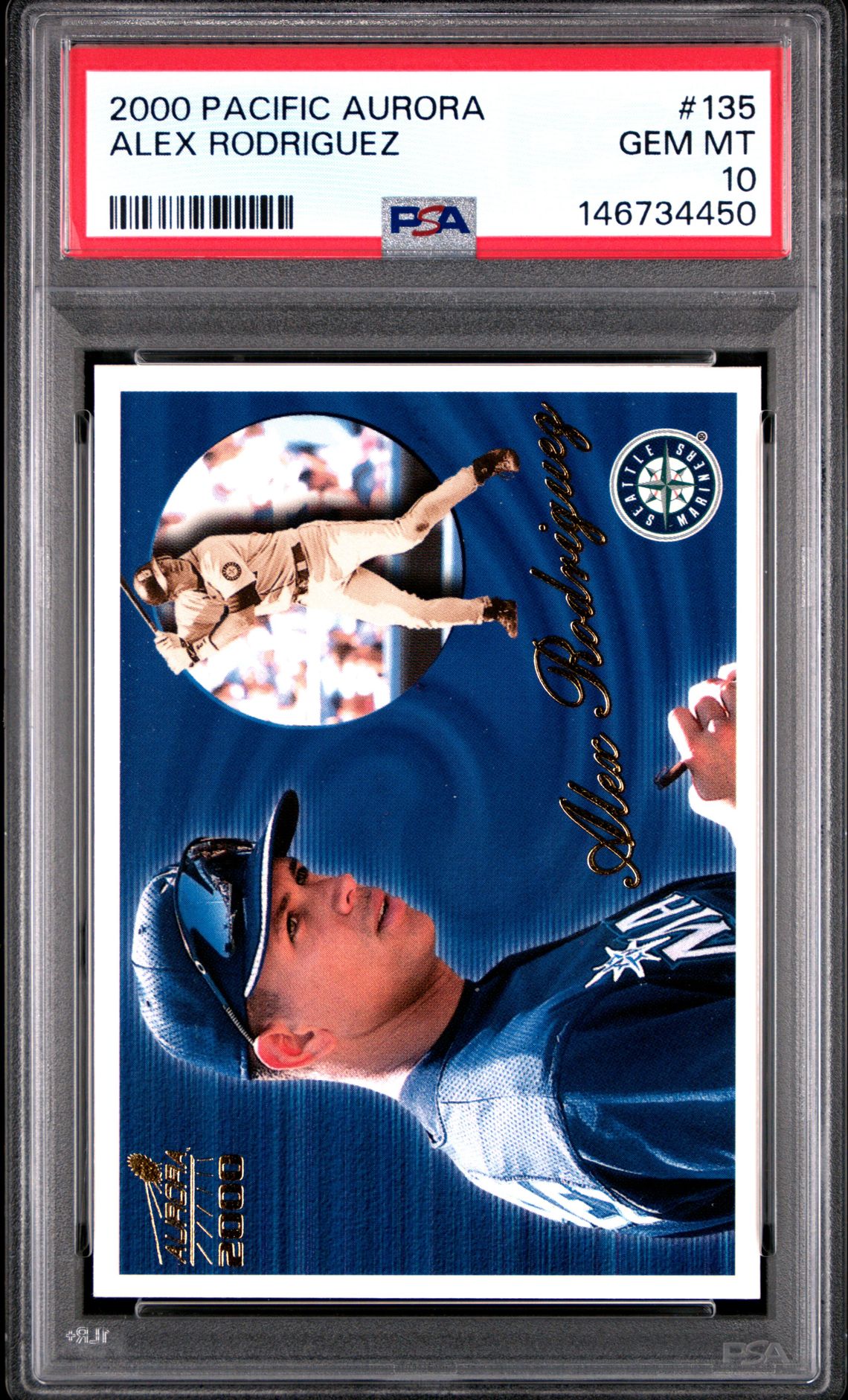 2000 Pacific PACIFIC AURORA #135 Alex Rodriguez front