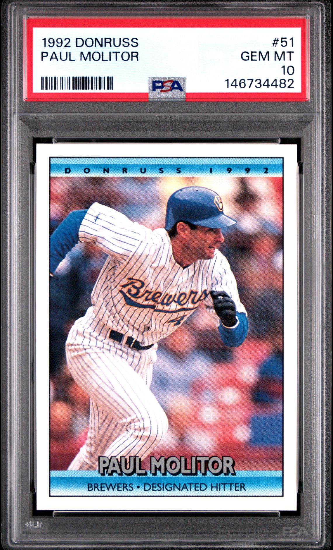 1992 Donruss DONRUSS #51 Paul Molitor front