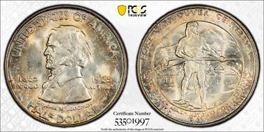 1925 50C Fort Vancouver MS67