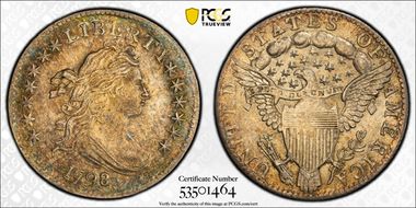 1798/7 10C 16 Star Reverse MS63