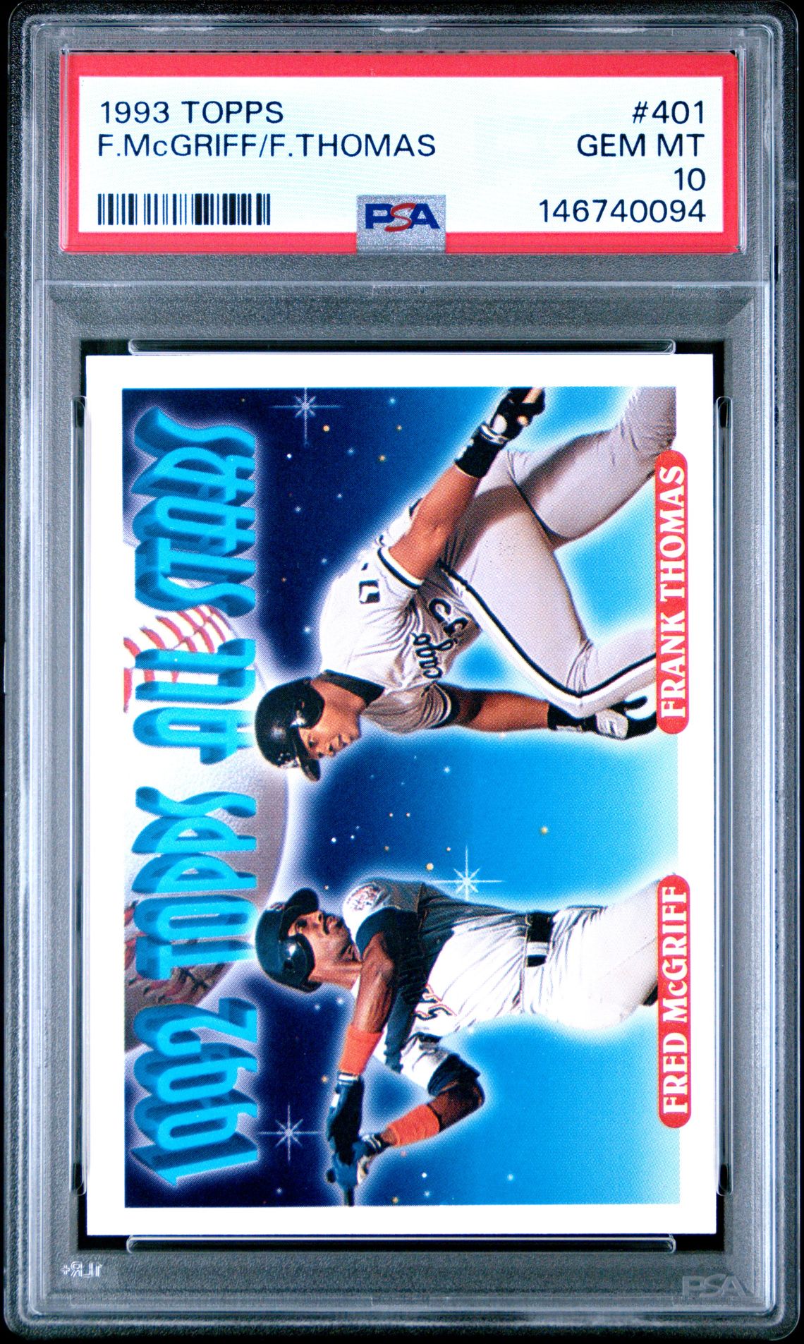 1993 Topps TOPPS #401 F.Mcgriff/F.Thomas front