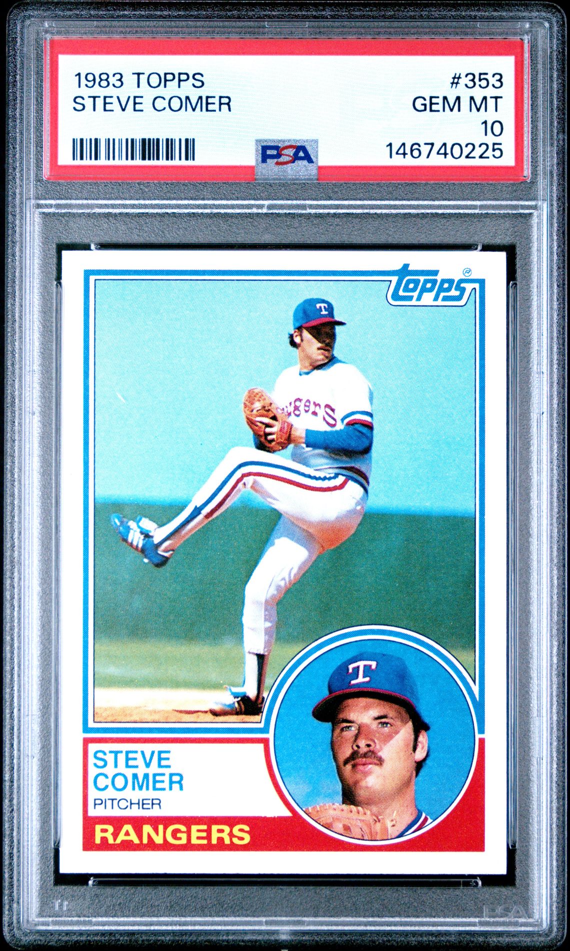 1983 Topps TOPPS #353 Steve Comer front