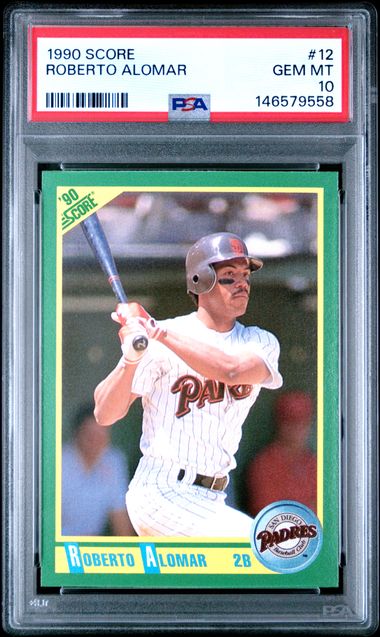 1990 Score #12 Roberto Alomar front