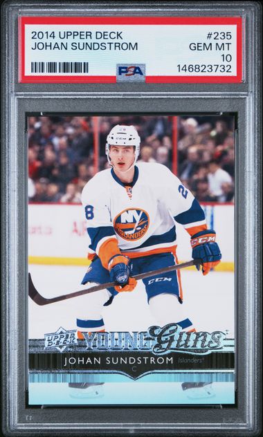 2014 Upper Deck Young Guns #235 Johan Sundstrom front