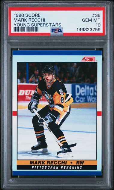 1990 Score #35 Mark Recchi front
