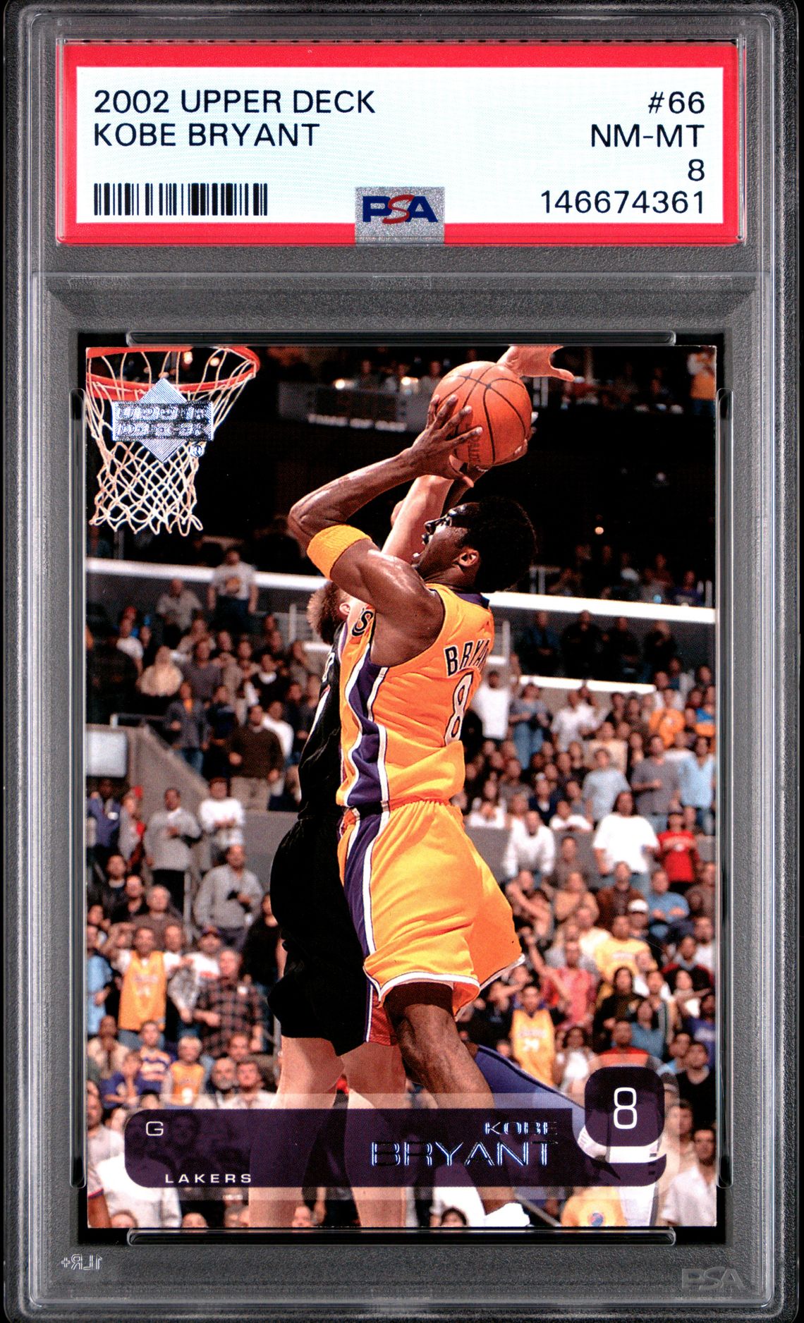 2002 Upper Deck Kobe Bryant #66 Nm-Mt 8 front