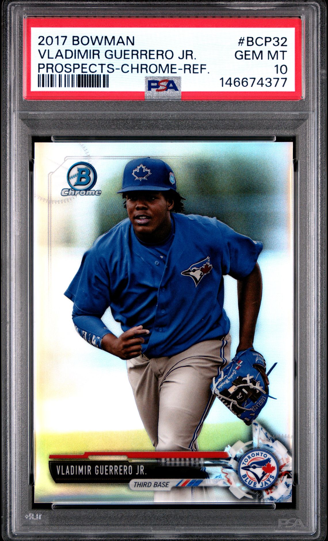 2017 Bowman Prospects Vladimir Guerrero Jr. #Bcp32 (Prospects-Chrome-Ref.) Gem Mt 10 front