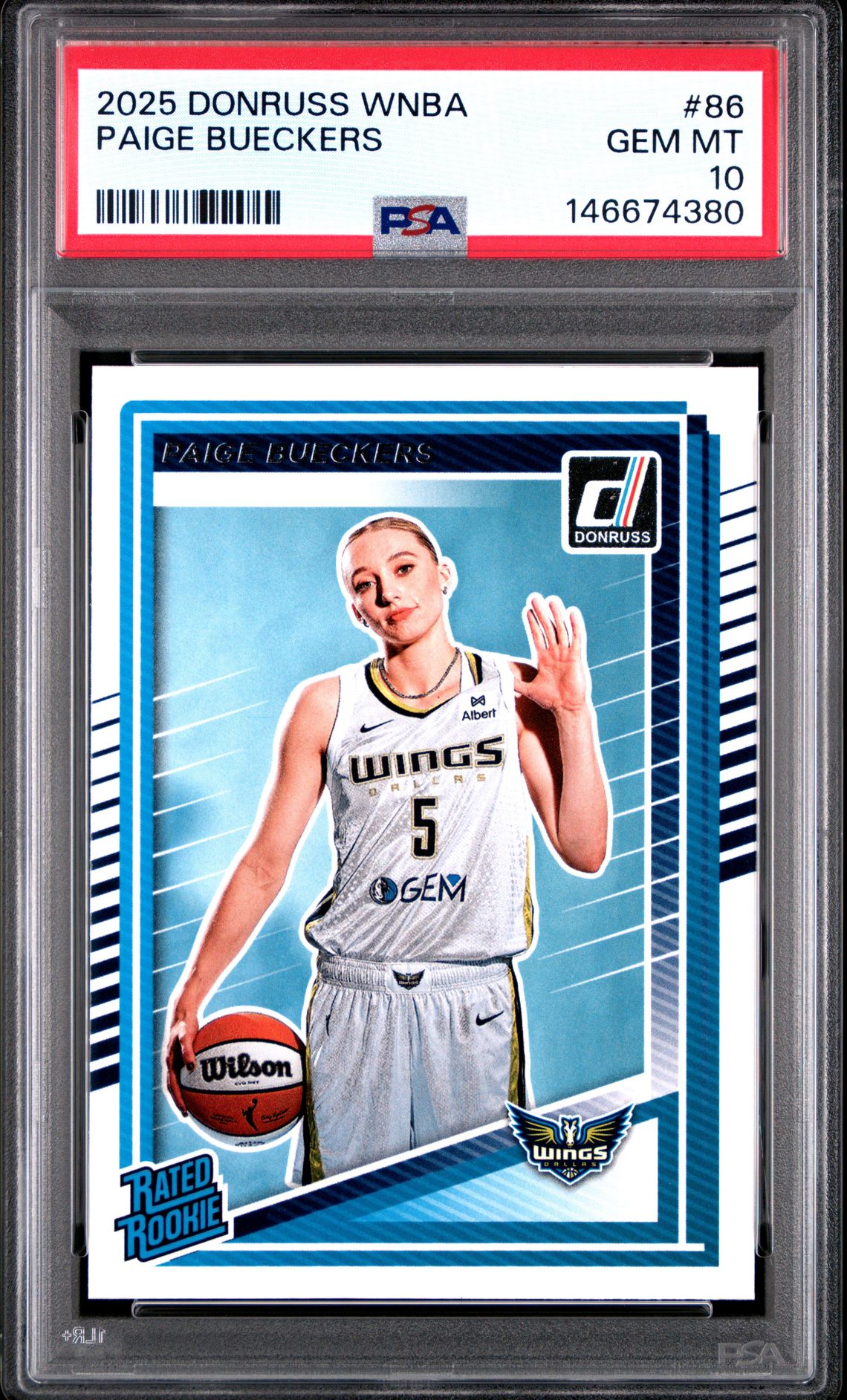 2025 Panini Donruss Wnba Paige Bueckers #86 Gem Mt 10 front