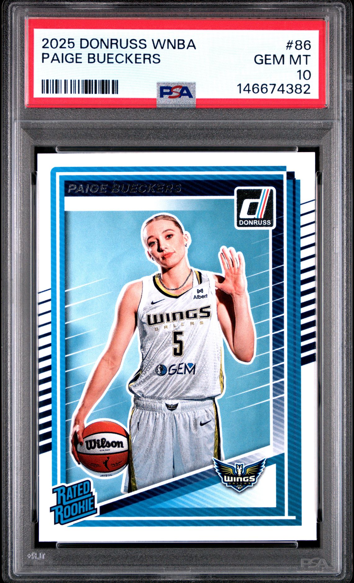 2025 Panini Donruss Wnba Paige Bueckers #86 Gem Mt 10 front