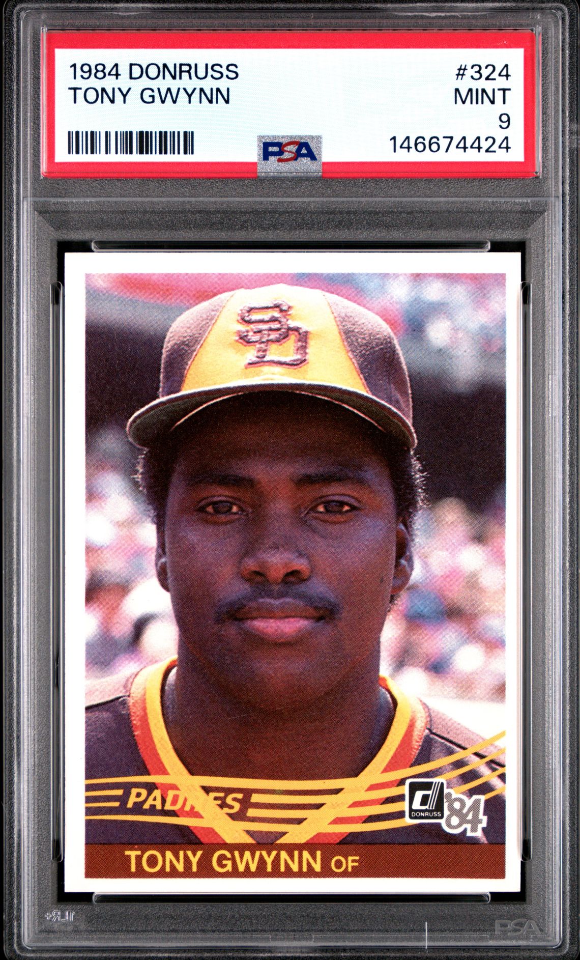 1984 Donruss Tony Gwynn #324 Mint 9 front