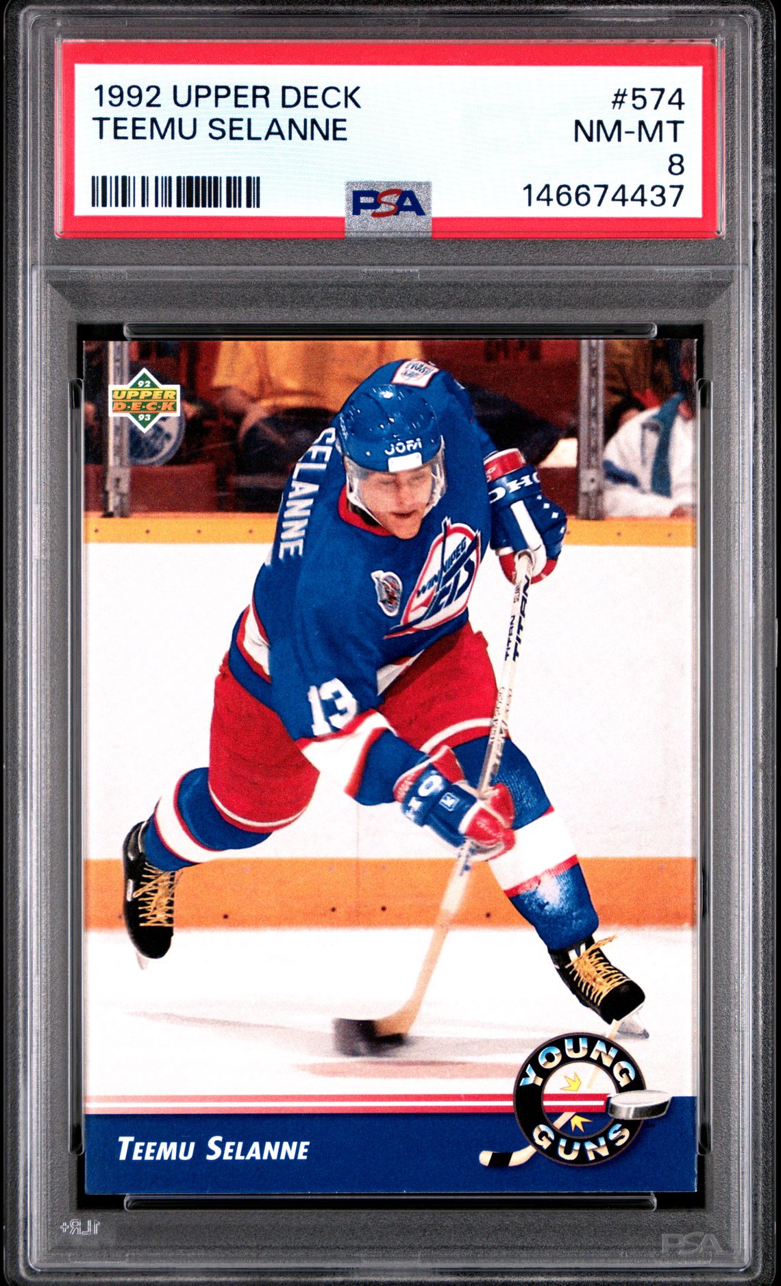 1992 Upper Deck Teemu Selanne #574 Nm-Mt 8 front