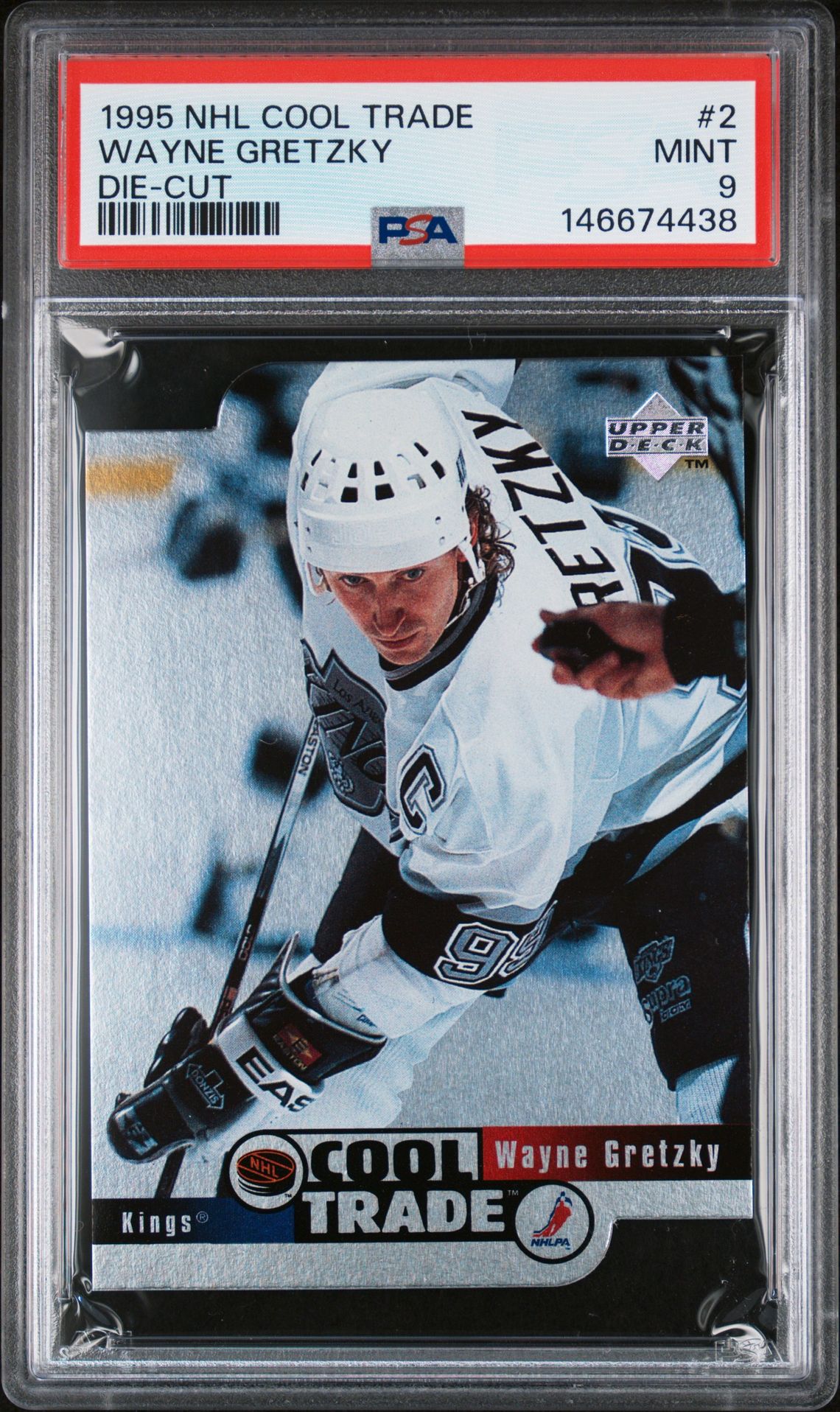 1995 Nhl Cool Trade Wayne Gretzky #2 (Die-Cut) Mint 9 front