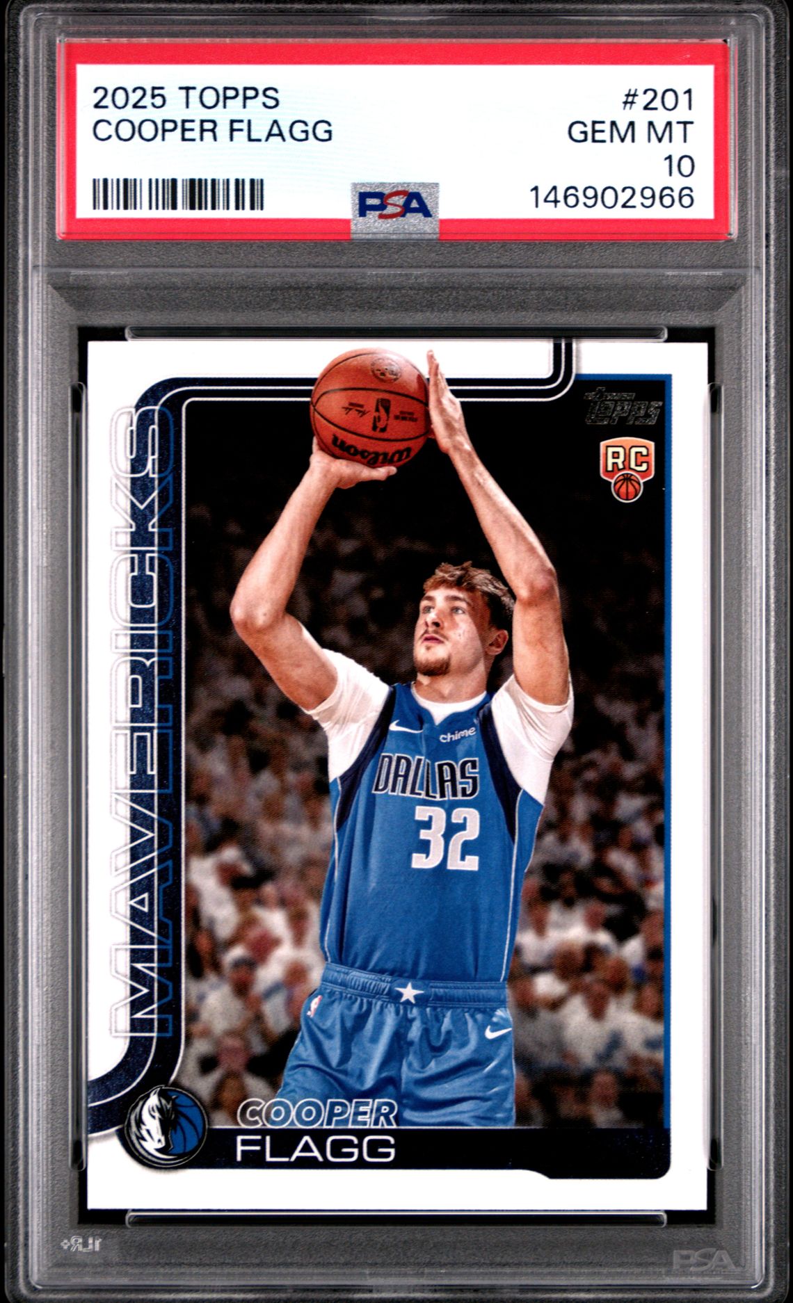 2025 Topps Cooper Flagg #201 Gem Mt 10 front