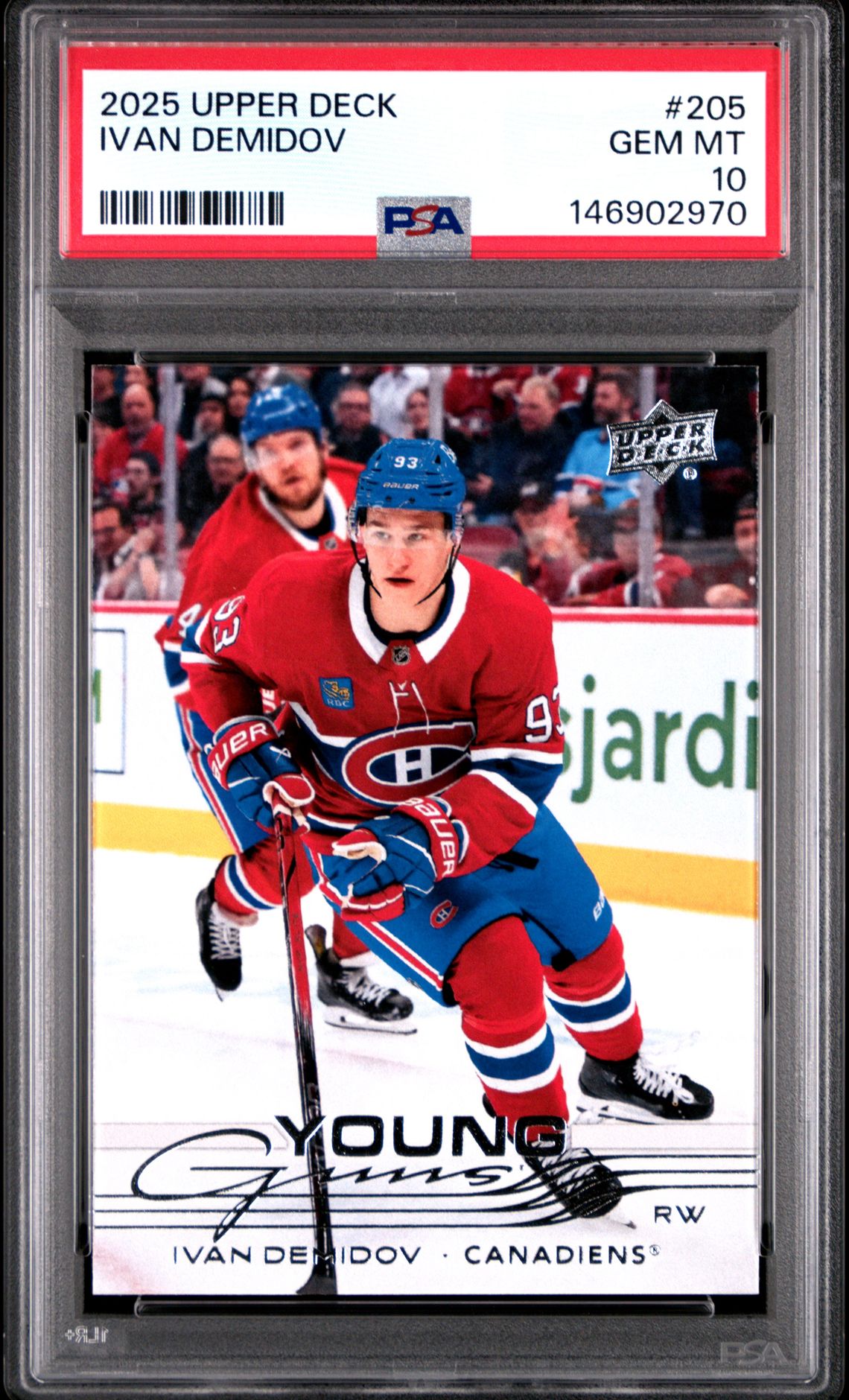 2025 Upper Deck Ivan Demidov #205 Gem Mt 10 front