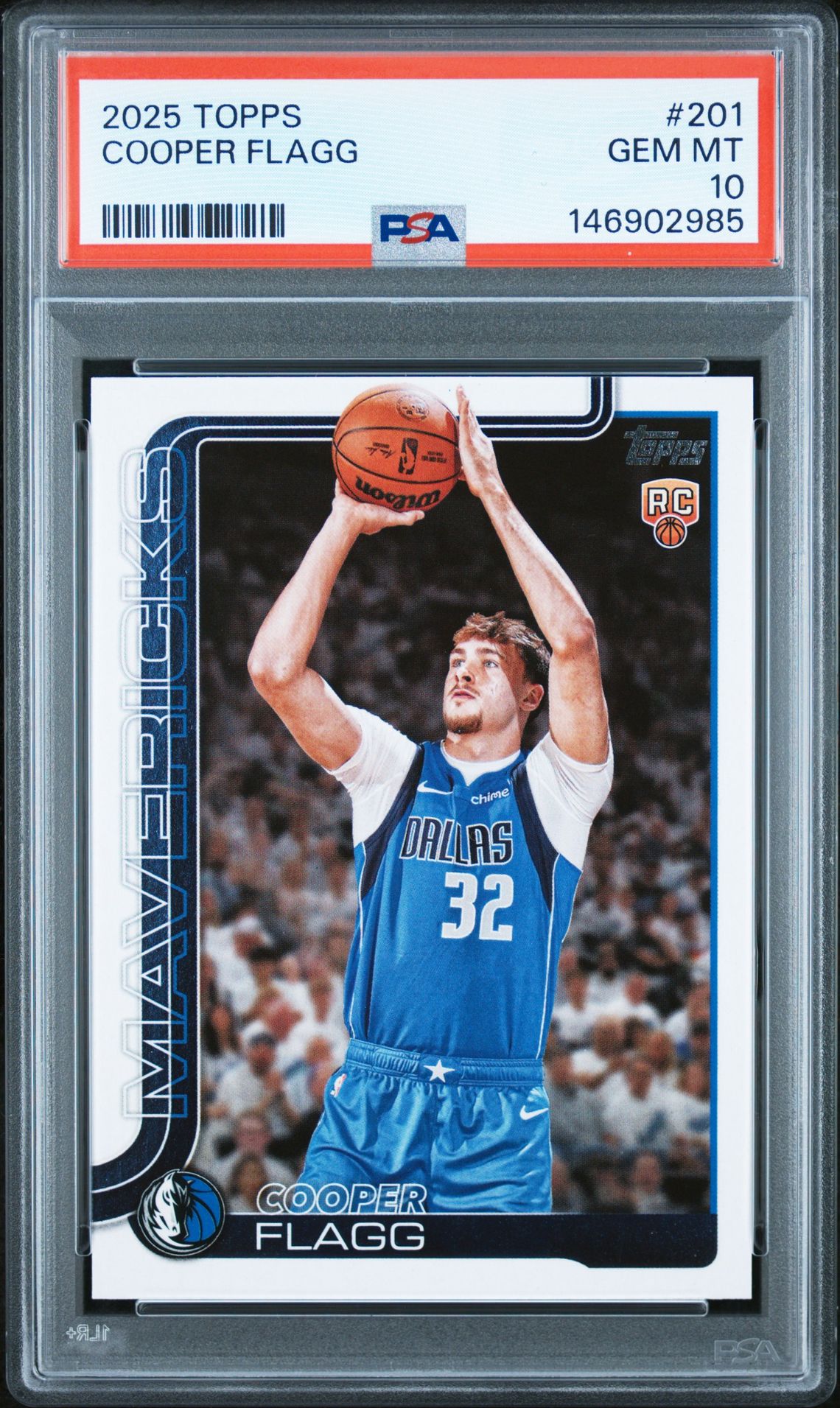 2025 Topps Cooper Flagg #201 Gem Mt 10 front