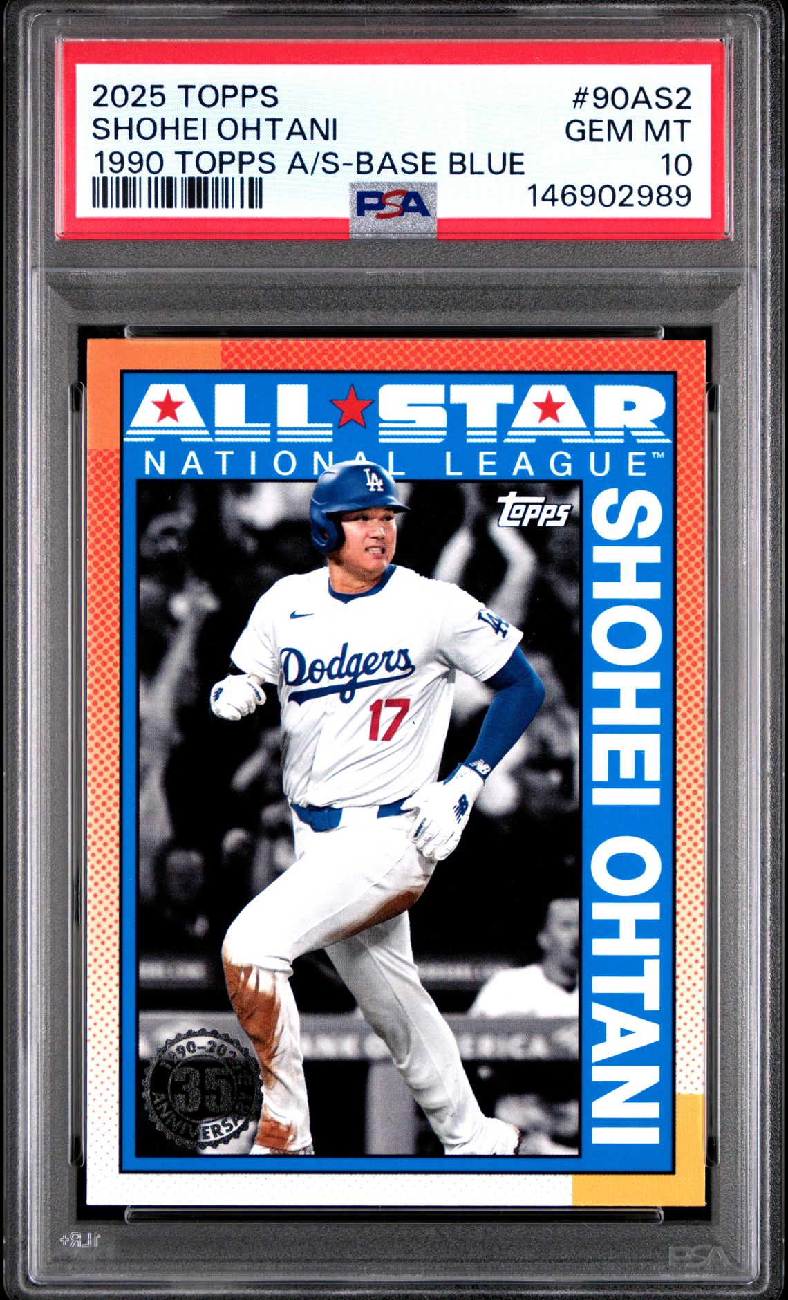 2025 Topps 1990 Topps All-Star Shohei Ohtani #90As2 (1990 Topps A/S-Base Blue) Gem Mt 10 front