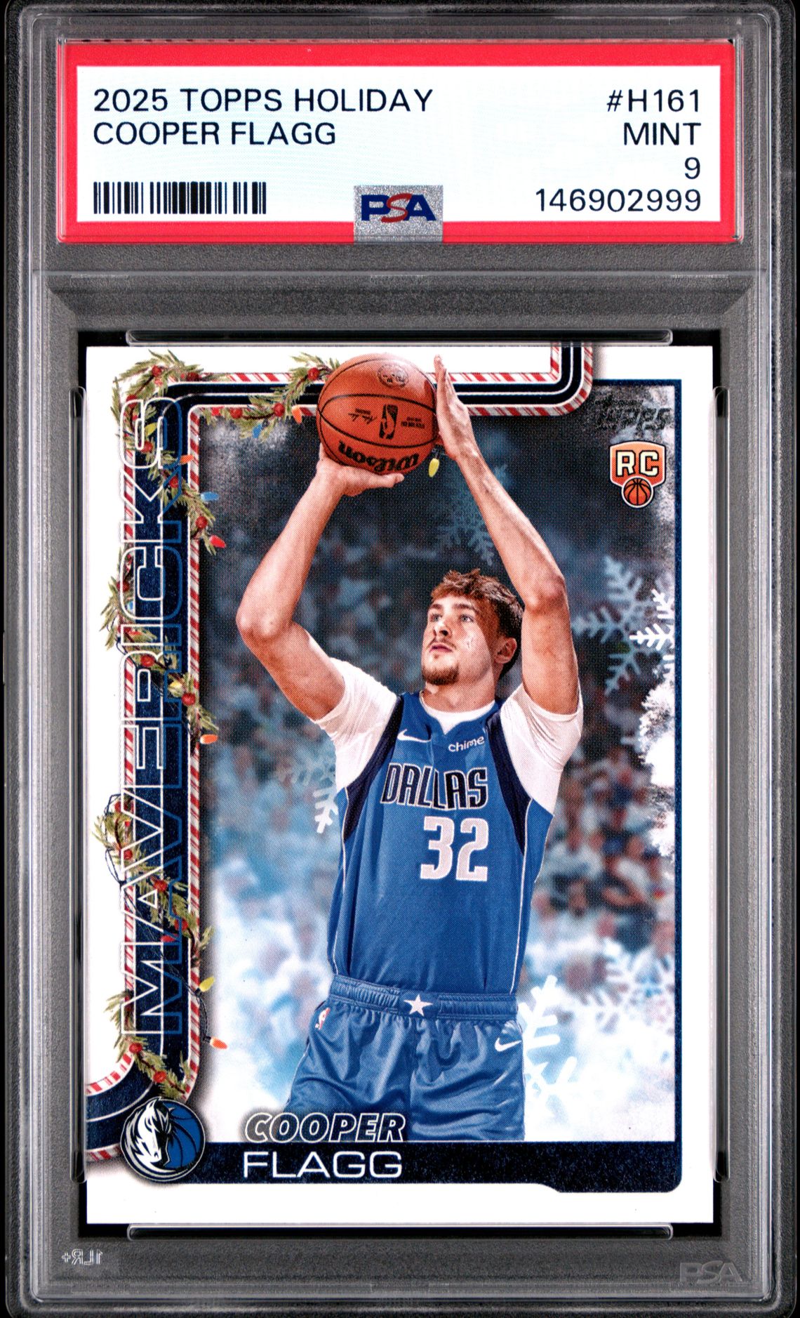 2025 Topps Holiday Cooper Flagg #H161 Mint 9 front