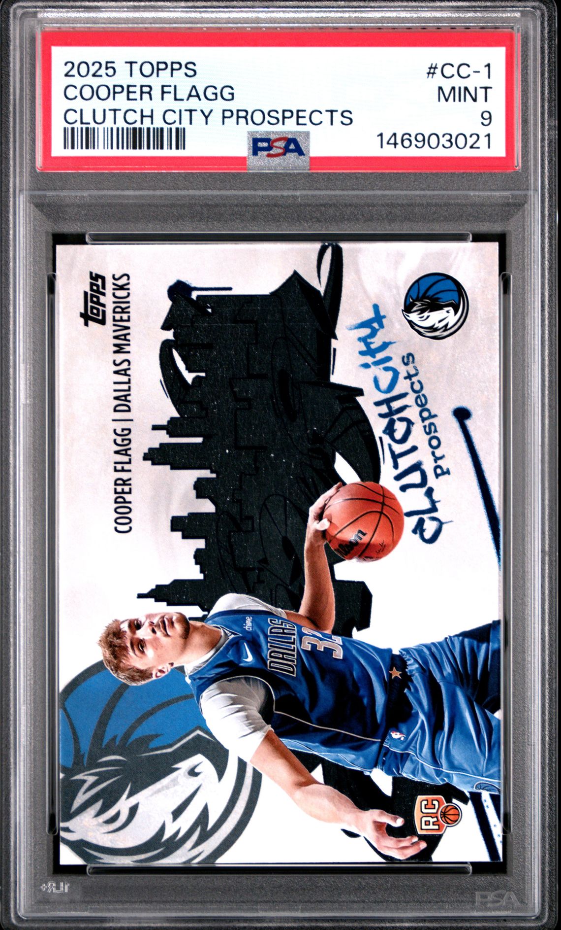 2025 Topps Clutch City Prospects Cooper Flagg #Cc-1 Mint 9 front