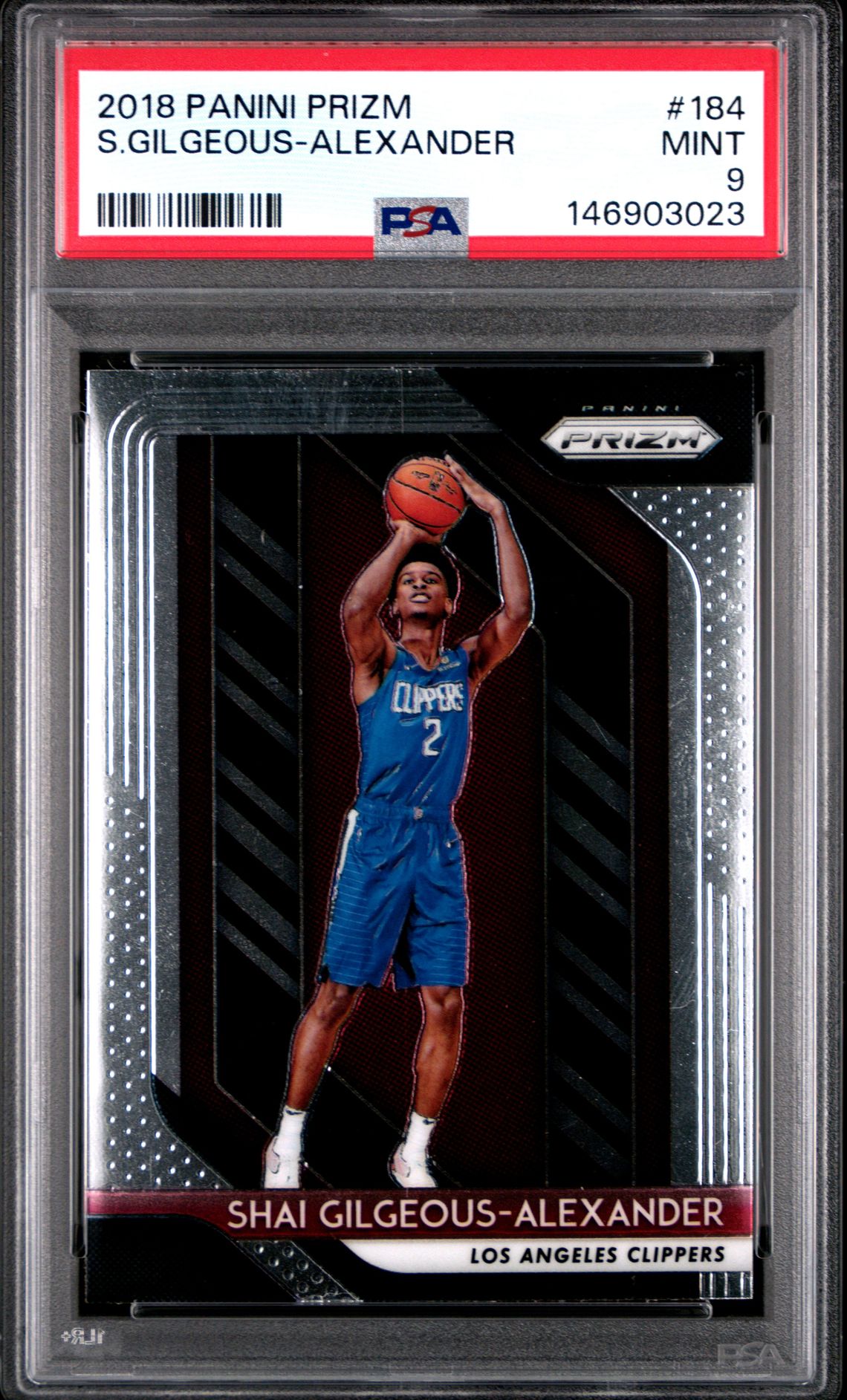 2018 Panini Prizm S.gilgeous-Alexander #184 Mint 9 front