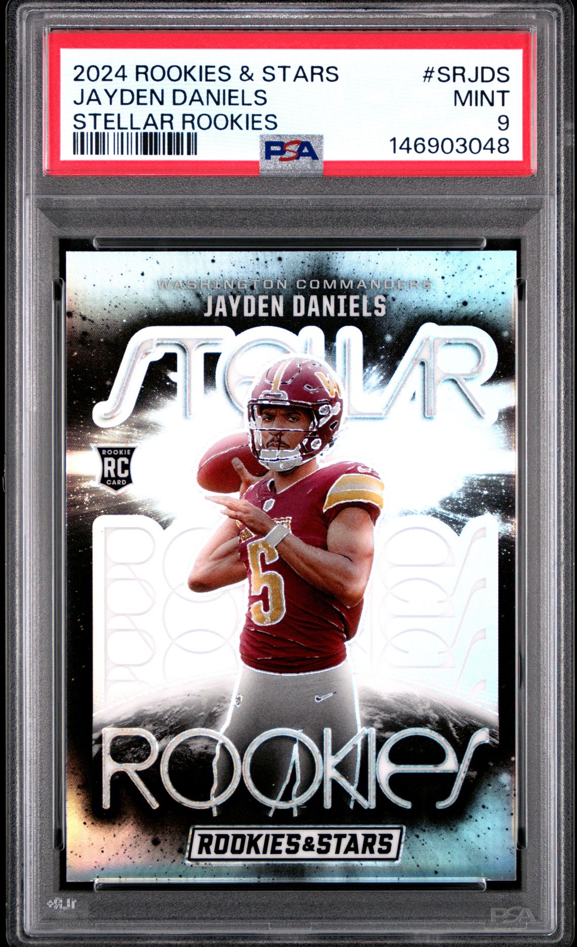 2024 Panini Rookies & Stars Stellar Rookies Jayden Daniels #Srjds Mint 9 front