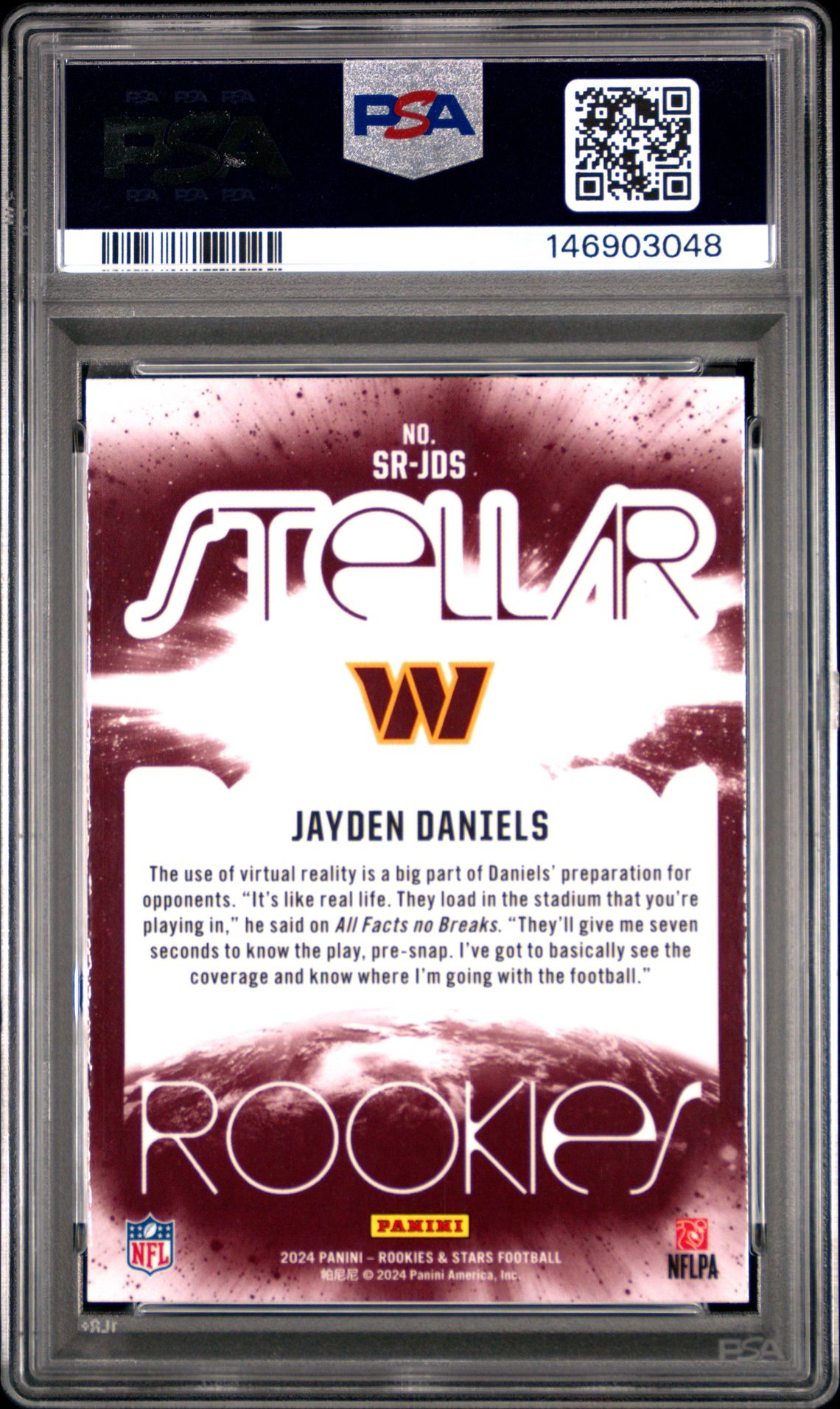 2024 Panini Rookies & Stars Stellar Rookies Jayden Daniels #Srjds Mint 9 back