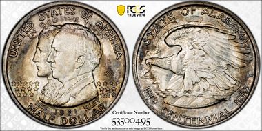 1921 50C Alabama, 2X2 N1
