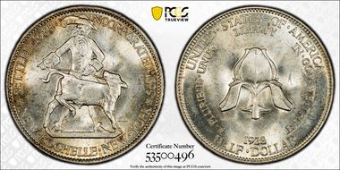 1938 50C New Rochelle MS65