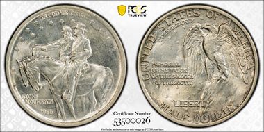 1925 50C Stone Mountain MS64